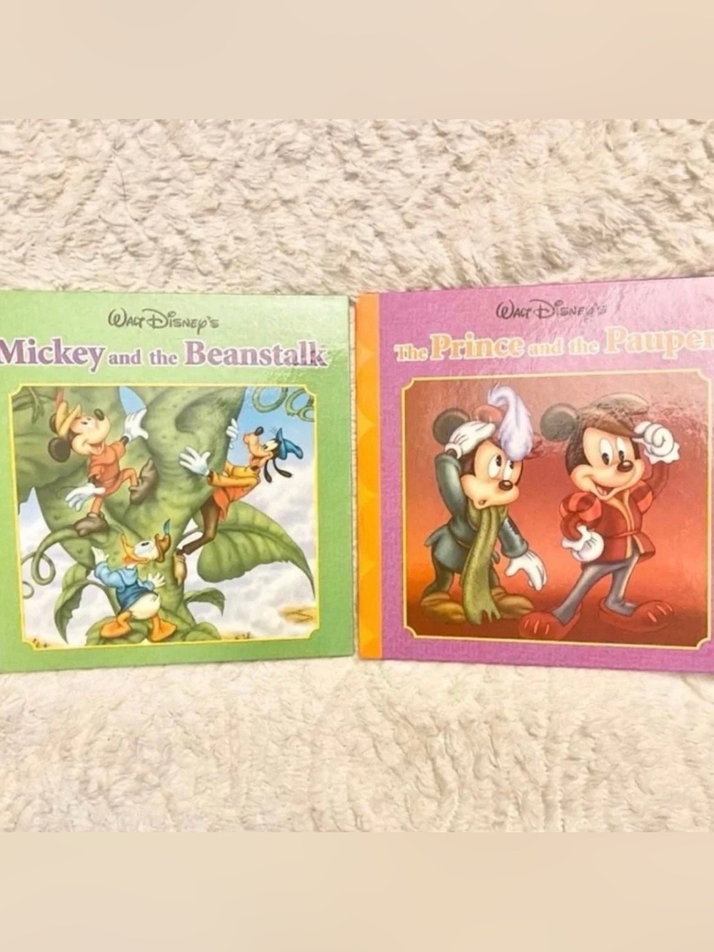 New Set of 2 Disney Mickey Mouse Fairytale Hardcover Children’s Books